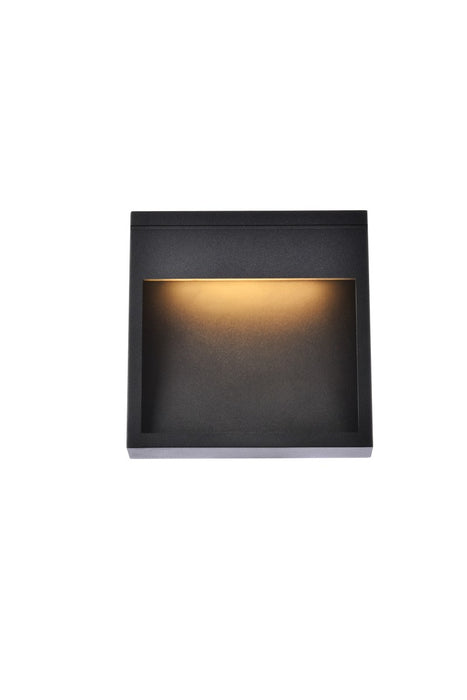 Elegant Lighting LDOD4019BK LED Outdoor Wall Lamp, black