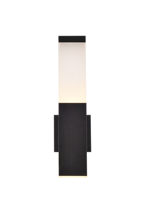 Elegant Lighting LDOD4021BK LED Outdoor Wall Lamp, black