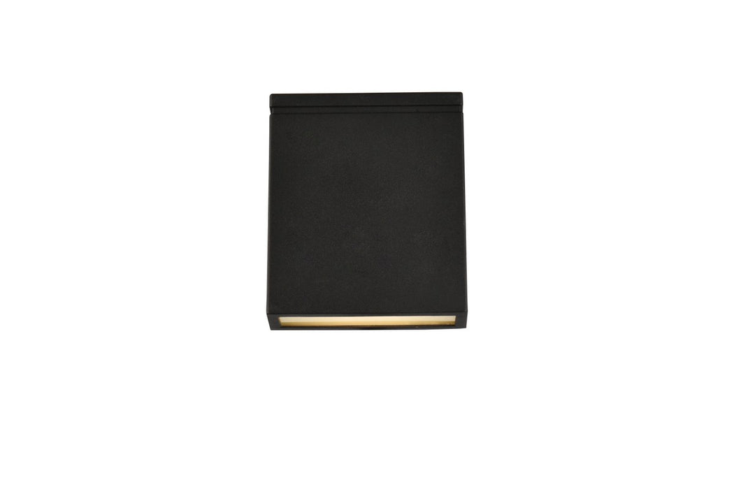 Elegant Lighting LDOD4023BK LED Outdoor Wall Lamp, black