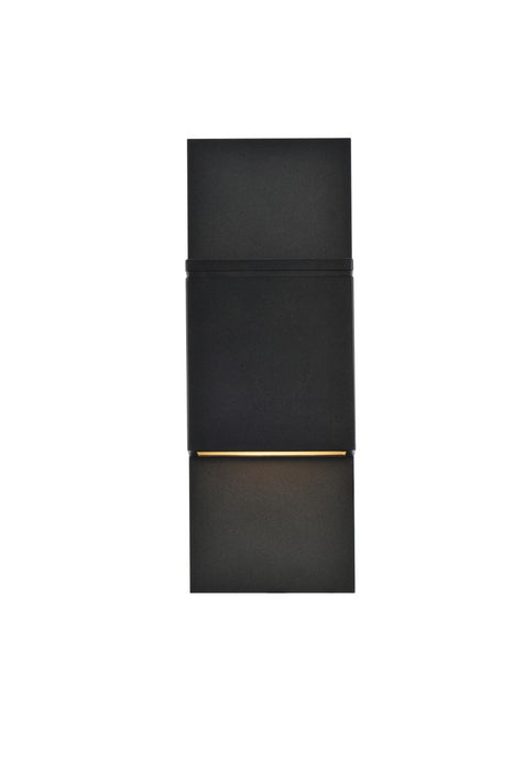 Elegant Lighting LDOD4024BK LED Outdoor Wall Lamp, black