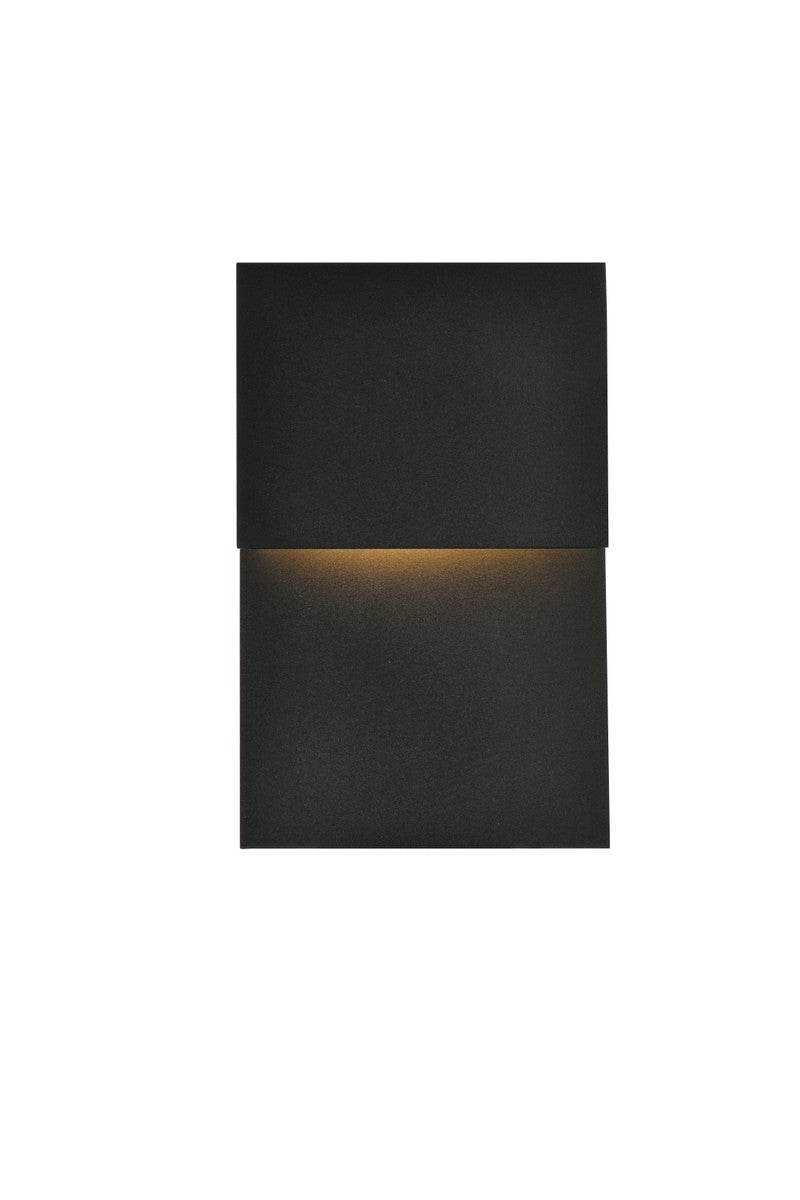 Elegant Lighting LDOD4029BK LED Outdoor Wall Lamp, black