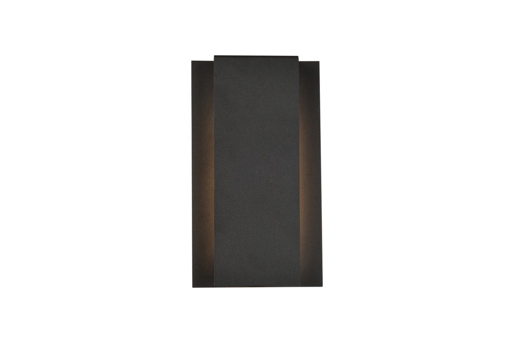 Elegant Lighting LDOD4033BK LED Outdoor Wall Lamp, black