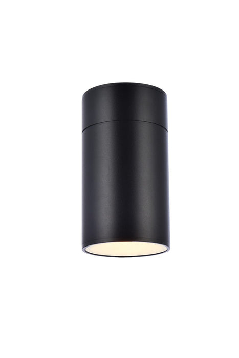 Elegant Lighting LDOD4039BK LED Outdoor Wall Lamp, black