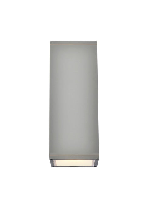 Elegant Lighting LDOD4042S Outdoor Wall Mount, Silver