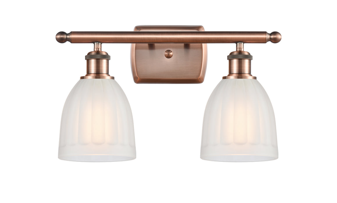 Innovations 516-2W-AC-G441 Two Light Bath Vanity, Antique Copper