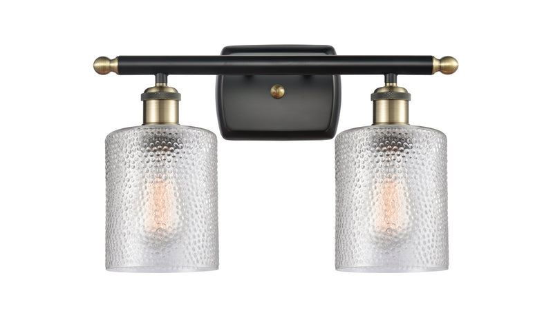 Innovations 516-2W-BAB-G112 Two Light Bath Vanity, Black Antique Brass