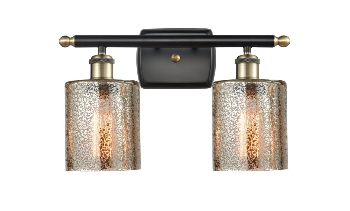 Innovations 516-2W-BAB-G116 Two Light Bath Vanity, Black Antique Brass