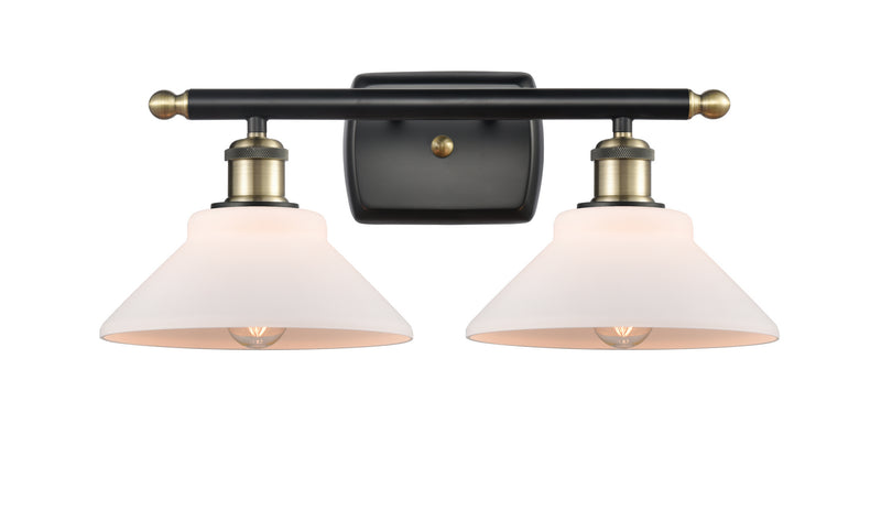 Innovations 516-2W-BAB-G131 Two Light Bath Vanity, Black Antique Brass