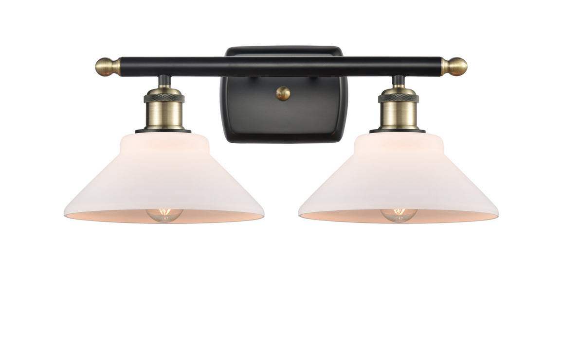 Innovations 516-2W-BAB-G131 Two Light Bath Vanity, Black Antique Brass