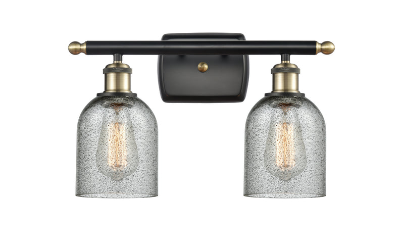 Innovations 516-2W-BAB-G257 Two Light Bath Vanity, Black Antique Brass