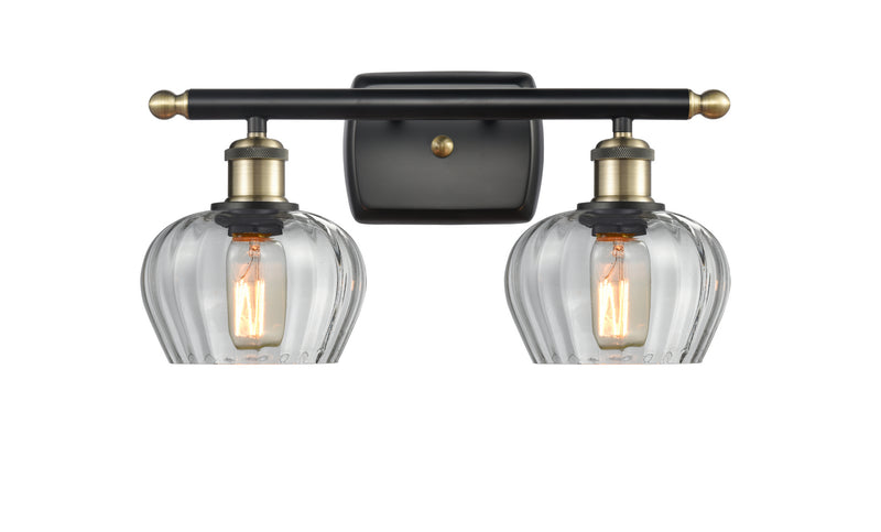 Innovations 516-2W-BAB-G92 Two Light Bath Vanity, Black Antique Brass