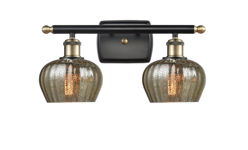 Innovations 516-2W-BAB-G96 Two Light Bath Vanity, Black Antique Brass