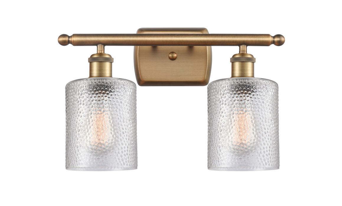 Innovations 516-2W-BB-G112 Two Light Bath Vanity, Brushed Brass