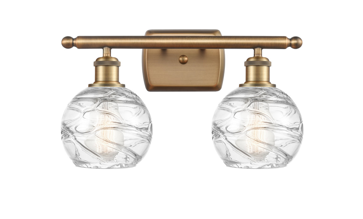 Innovations 516-2W-BB-G1213-6 Two Light Bath Vanity, Brushed Brass