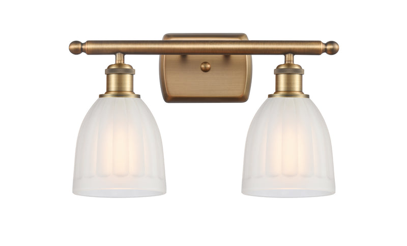 Innovations 516-2W-BB-G441 Two Light Bath Vanity, Brushed Brass