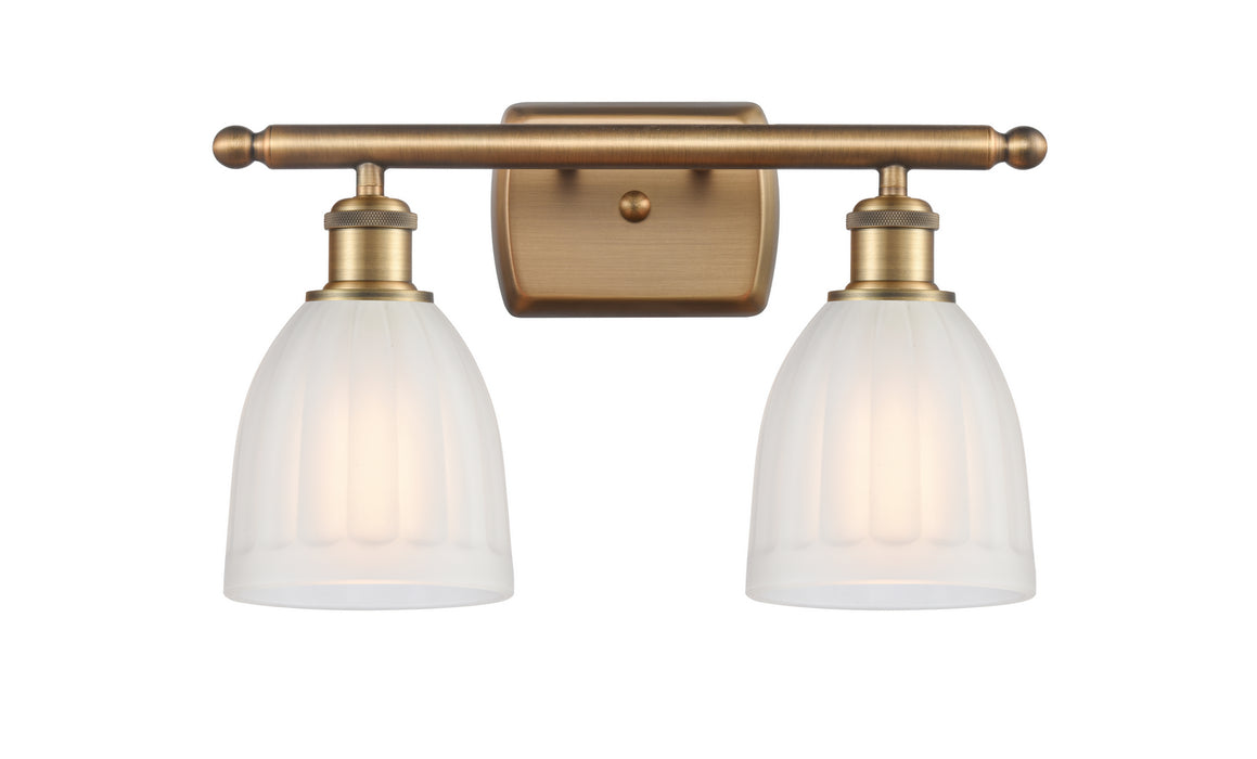Innovations 516-2W-BB-G441 Two Light Bath Vanity, Brushed Brass