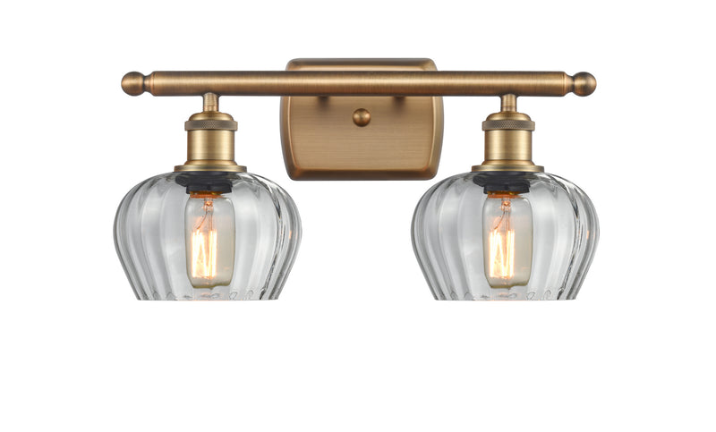 Innovations 516-2W-BB-G92 Two Light Bath Vanity, Brushed Brass