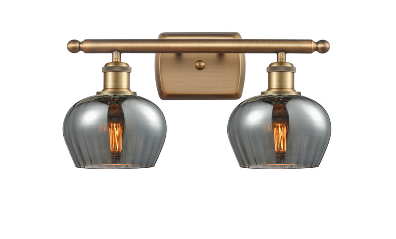 Innovations 516-2W-BB-G93 Two Light Bath Vanity, Brushed Brass