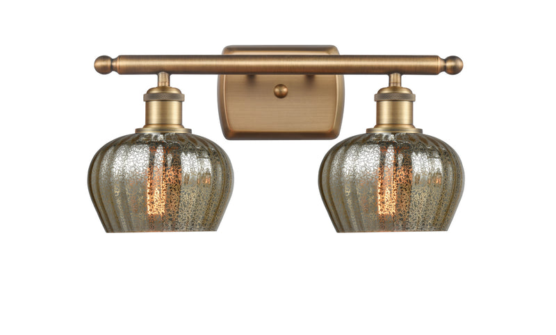 Innovations 516-2W-BB-G96 Two Light Bath Vanity, Brushed Brass