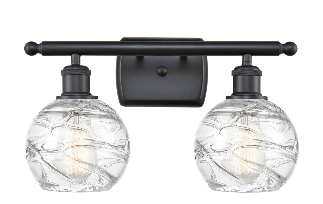 Innovations 516-2W-BK-G1213-6 Two Light Bath Vanity, Matte Black