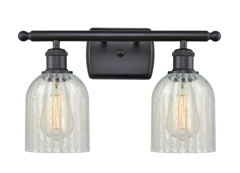 Innovations 516-2W-BK-G2511 Two Light Bath Vanity, Matte Black