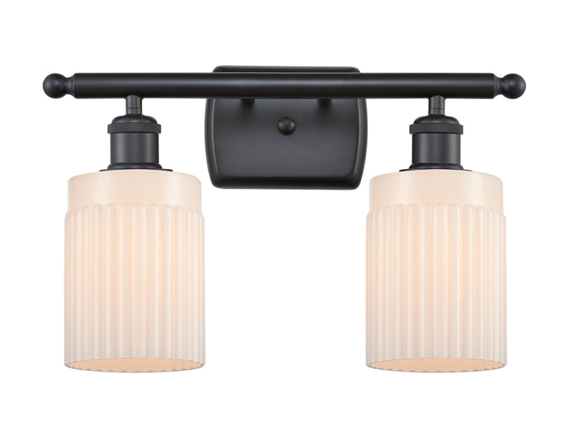 Innovations 516-2W-BK-G341 Two Light Bath Vanity, Matte Black