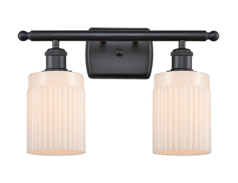 Innovations 516-2W-BK-G341 Two Light Bath Vanity, Matte Black