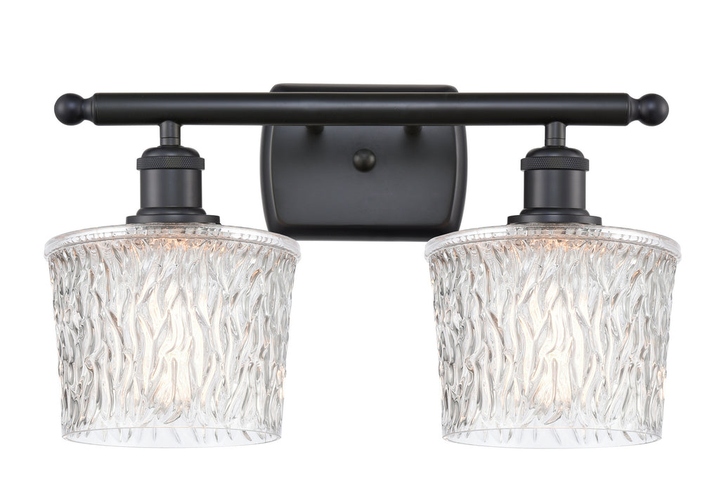 Innovations 516-2W-BK-G402 Two Light Bath Vanity, Matte Black