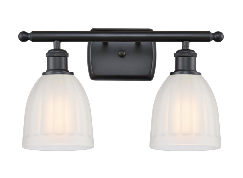 Innovations 516-2W-BK-G441 Two Light Bath Vanity, Matte Black