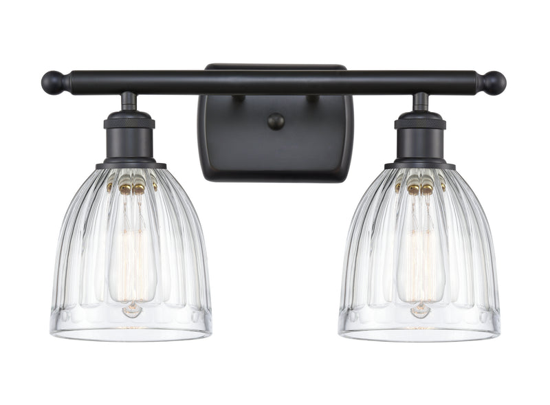 Innovations 516-2W-BK-G442 Two Light Bath Vanity, Matte Black