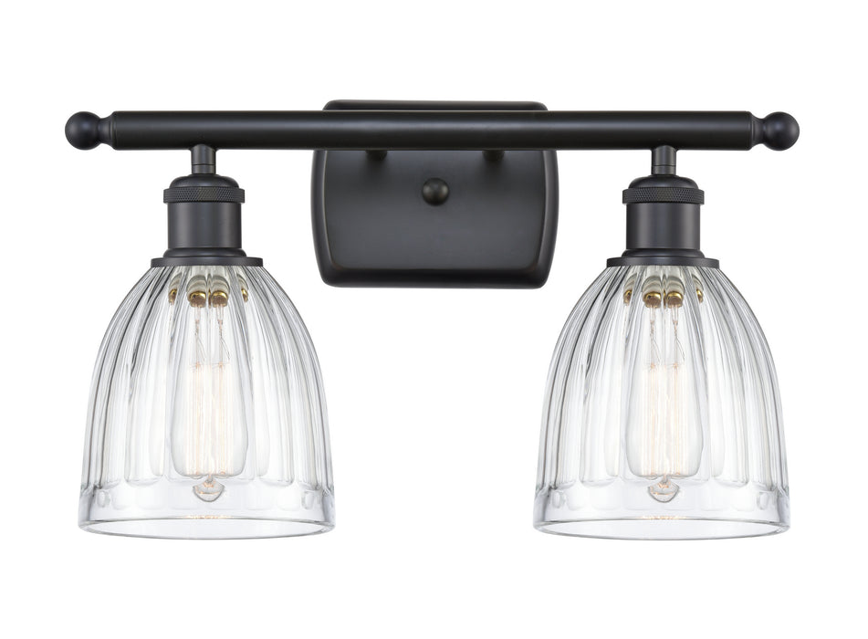 Innovations 516-2W-BK-G442 Two Light Bath Vanity, Matte Black