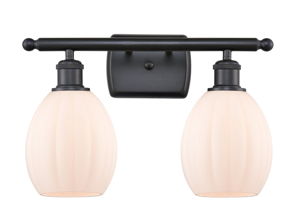 Innovations 516-2W-BK-G81 Two Light Bath Vanity, Matte Black