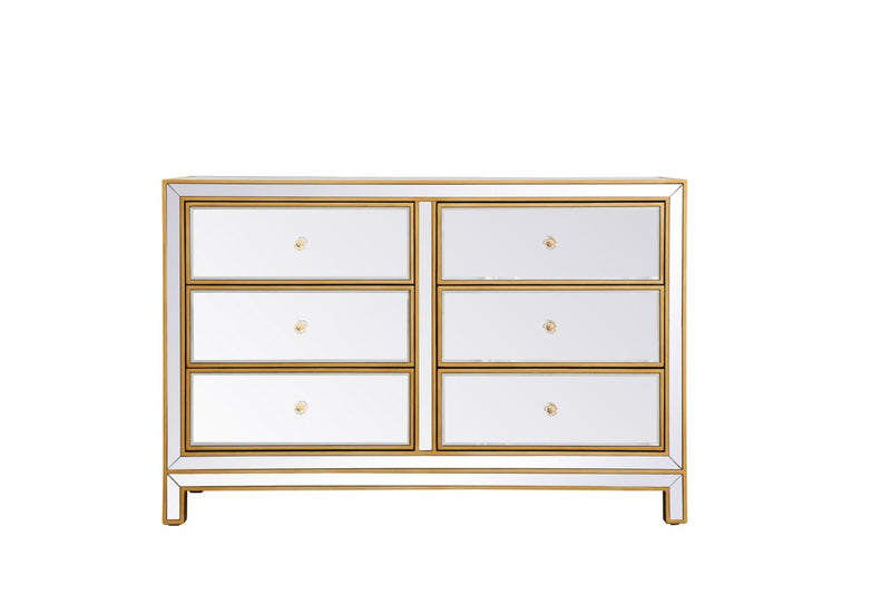 Elegant Lighting MF72017G Dresser, Antique Gold