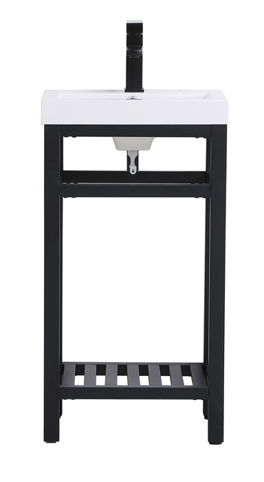 Elegant Lighting VF14018BK Single Bathroom Vanity, black