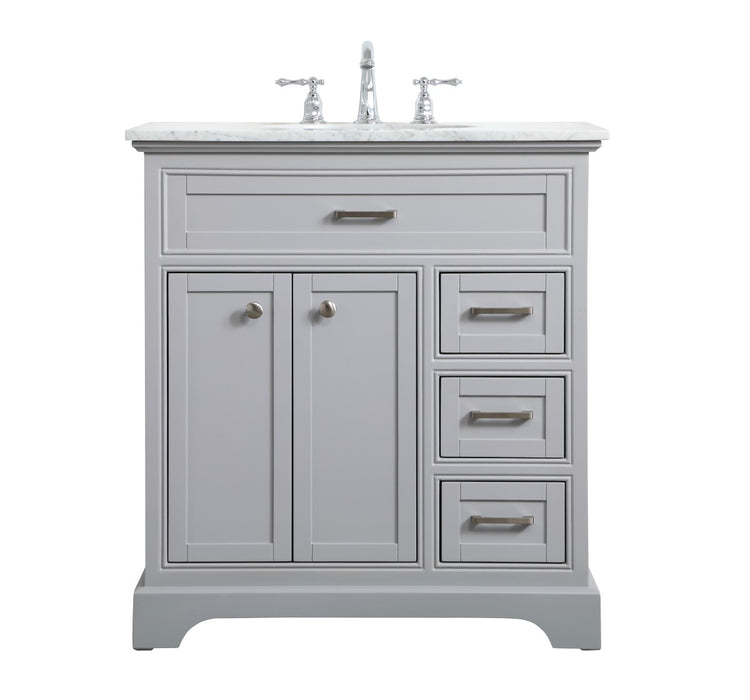 Elegant Lighting VF15032GR Single Bathroom Vanity, grey