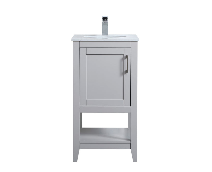 Elegant Lighting VF16018GR Single Bathroom Vanity, Grey