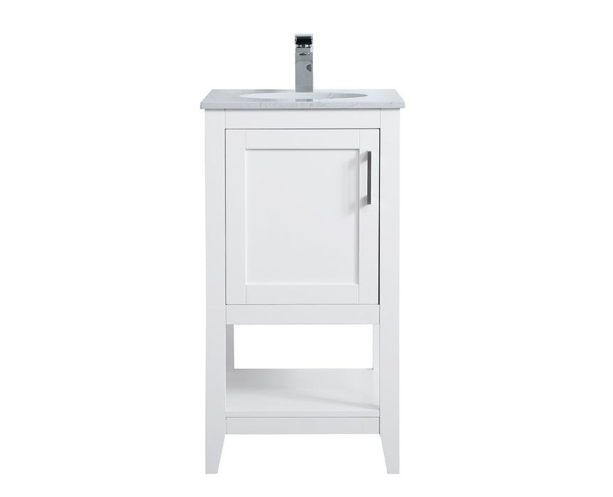 Elegant Lighting VF16018WH Single Bathroom Vanity, White