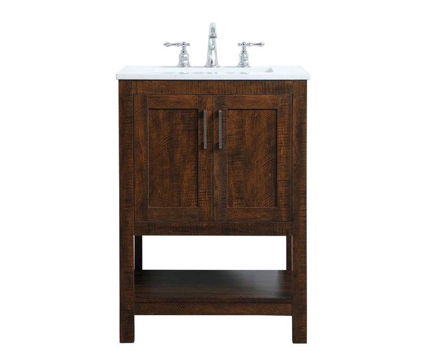 Elegant Lighting VF16024EX Single Bathroom Vanity, Expresso