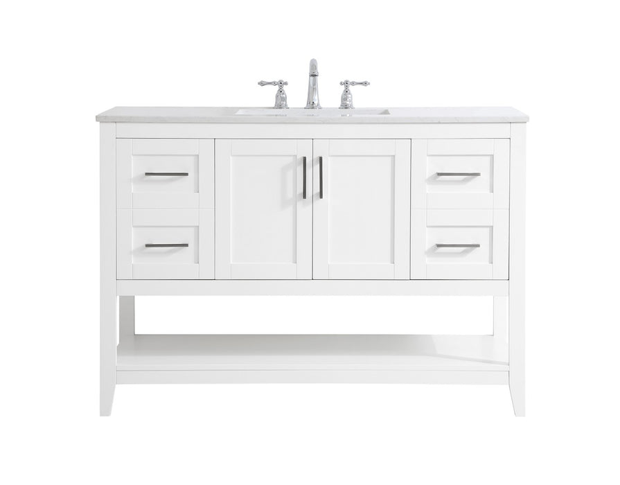 Elegant Lighting VF16048WH Single Bathroom Vanity, White