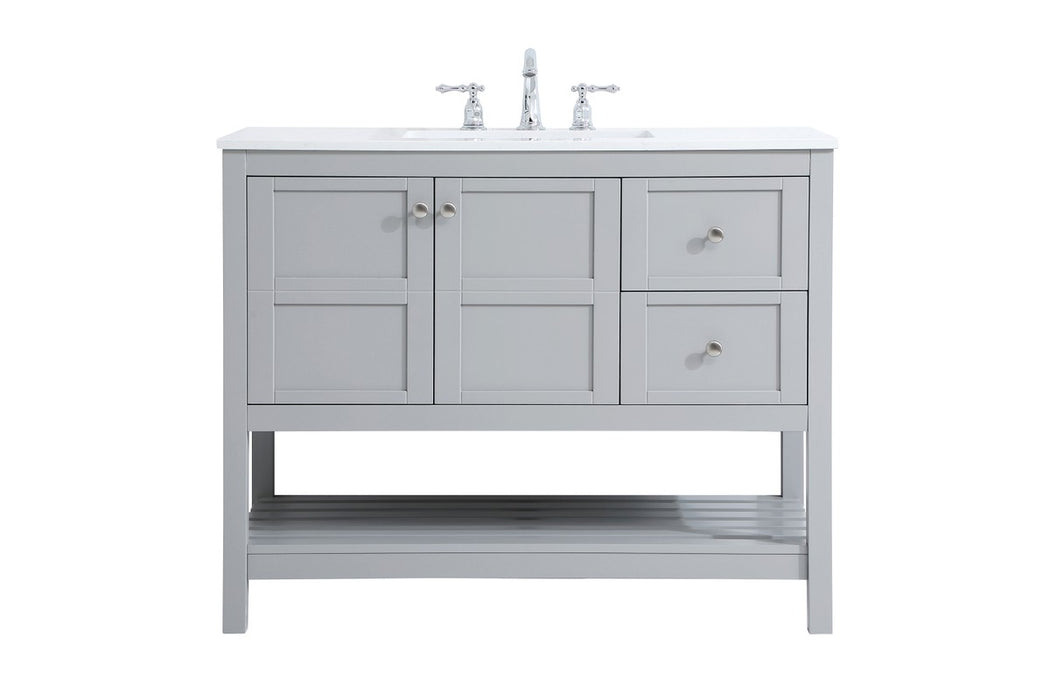 Elegant Lighting VF16442GR Single Bathroom Vanity, Gray