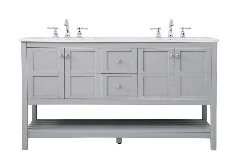 Elegant Lighting VF16460DGR Single Bathroom Vanity, Gray