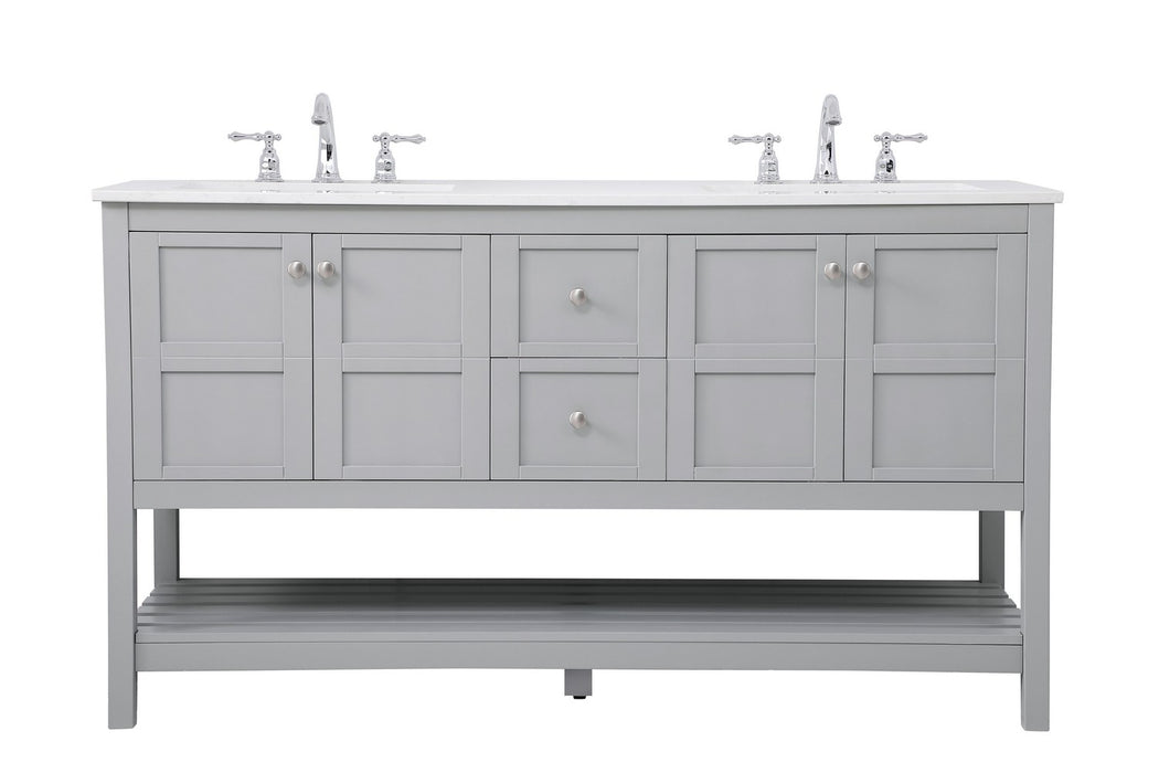 Elegant Lighting VF16460DGR Single Bathroom Vanity, Gray