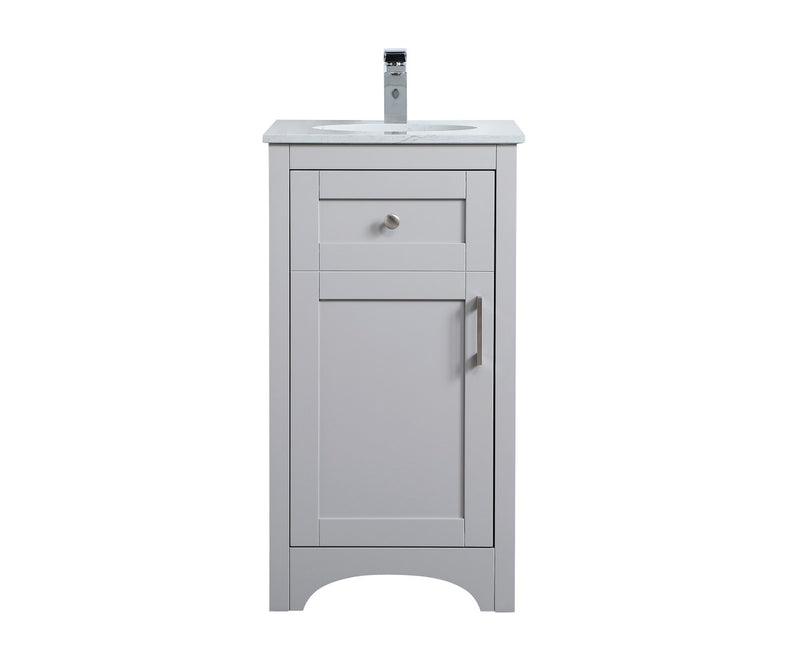 Elegant Lighting VF17018GR Single Bathroom Vanity, Grey
