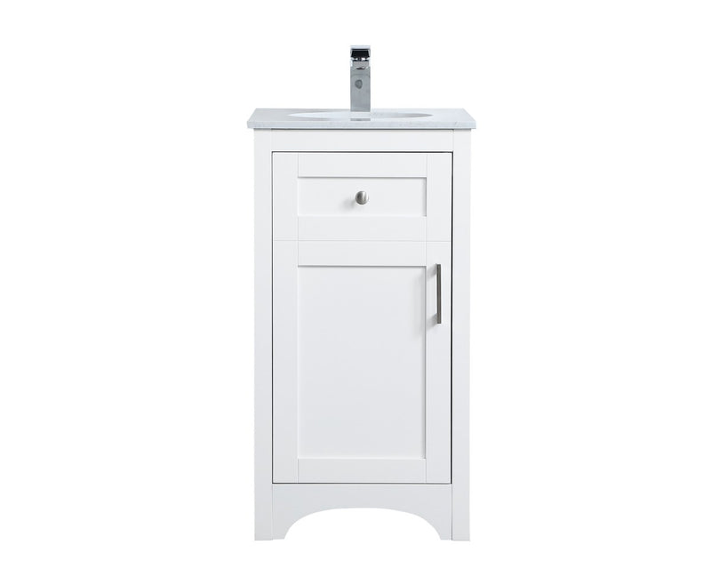 Elegant Lighting VF17018WH Single Bathroom Vanity, White