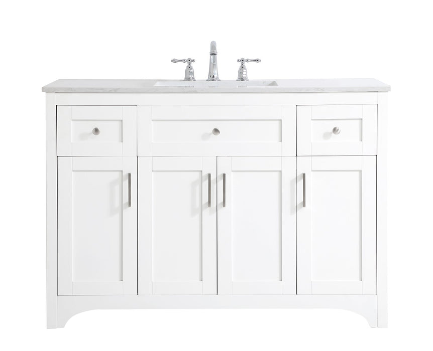 Elegant Lighting VF17048WH Single Bathroom Vanity, White