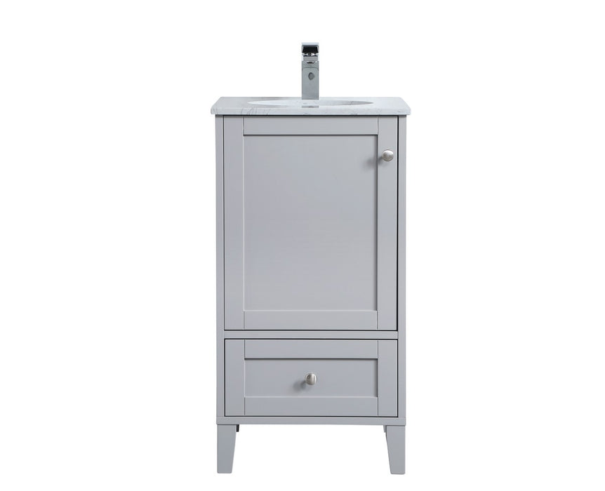 Elegant Lighting VF18018GR Single Bathroom Vanity, Grey