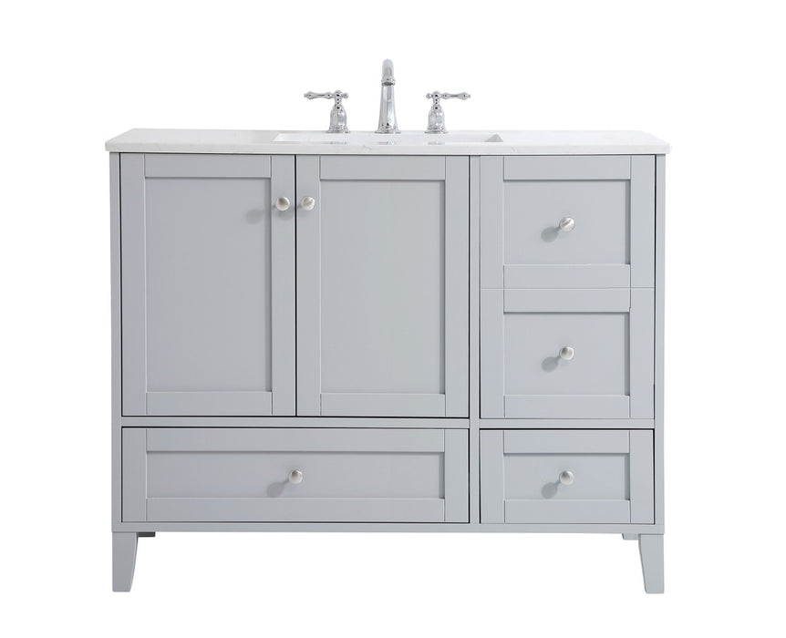 Elegant Lighting VF18042GR Single Bathroom Vanity, Grey