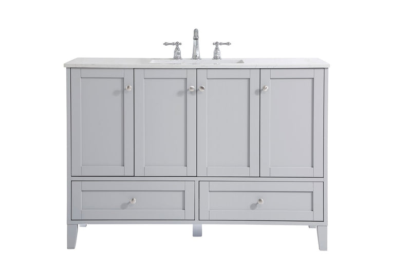 Elegant Lighting VF18048GR Single Bathroom Vanity, Grey