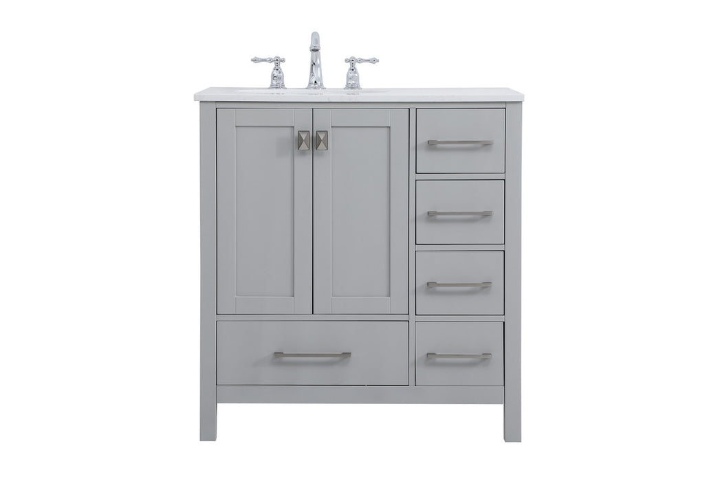 Elegant Lighting VF18832GR Single Bathroom Vanity, Gray