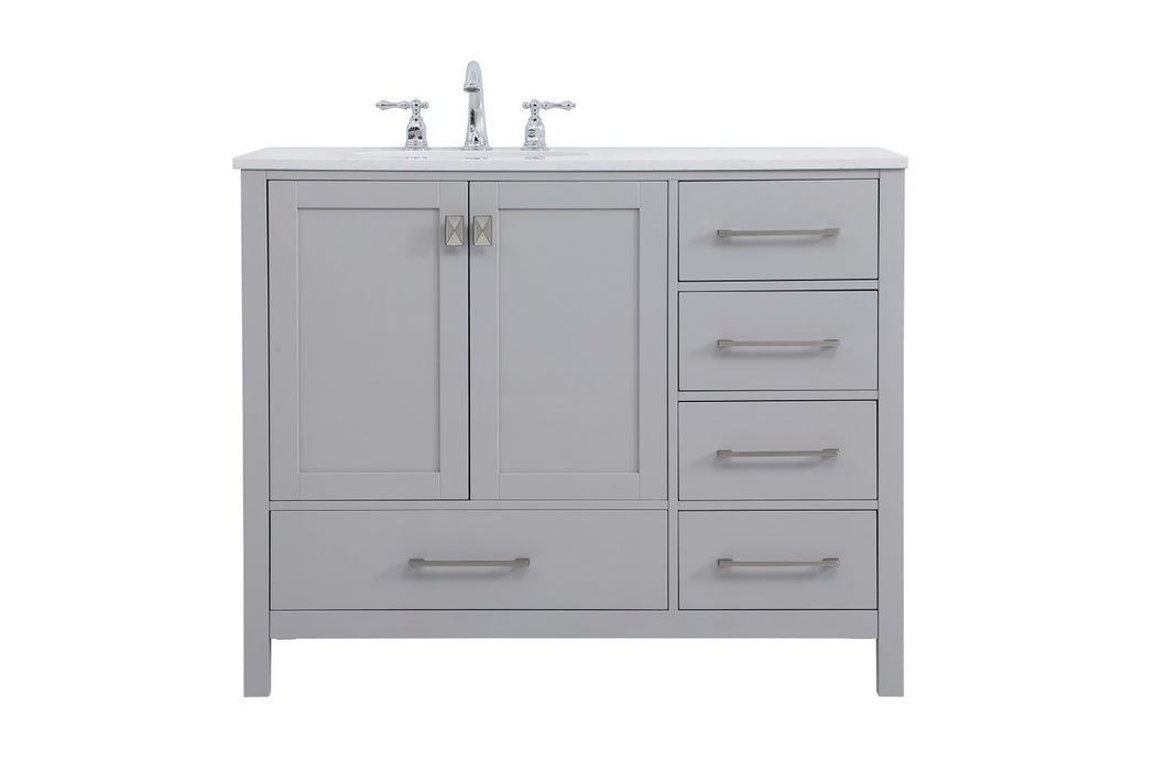 Elegant Lighting VF18842GR Single Bathroom Vanity, Gray